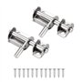 CYIOU 2 Pcs Loquet Porte Targette Acier Inoxydable Mini Verrou de Baie Coulissante Convient aux portes de jardin fenêtres entrep