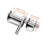 CYIOU 2 Pcs Loquet Porte Targette Acier Inoxydable Mini Verrou de Baie Coulissante Convient aux portes de jardin fenêtres entrep