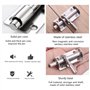 CYIOU 2 Pcs Loquet Porte Targette Acier Inoxydable Mini Verrou de Baie Coulissante Convient aux portes de jardin fenêtres entrep