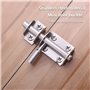 CYIOU 2 Pcs Loquet Porte Targette Acier Inoxydable Mini Verrou de Baie Coulissante Convient aux portes de jardin fenêtres entrep