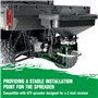 Racewill Support de tube de récepteur en acier au carbone robuste de 5,1 cm pour épandeur de diffusion ATV Seeder