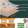 Leylve 125 Pièces Papier Sulfurisé pour Friteuse à Air, 22x14cm Airfryer Papier Sulfurisé, Accessoires pour Friteuse à Air Compa