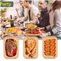 Leylve 125 Pièces Papier Sulfurisé pour Friteuse à Air, 22x14cm Airfryer Papier Sulfurisé, Accessoires pour Friteuse à Air Compa