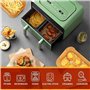 Leylve Lot de 130 feuilles de papier sulfurisé pour friteuse à air chaud Dual Zone, 20,5 x 14 cm, papier sulfurisé Airfryer, acc