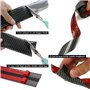Film de Protection de seuil Universel en Fibre de Carbone pour Protection de Porte de Camion SUV Automobile (Fibre de Carbone No