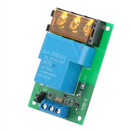 Relaismodul 1-Kanal-Relais-Leistungsschaltermodul mit Optokoppler-Einweg-Ausl?serelais-Erweiterungskarte 30A YYG-2(5VDC)