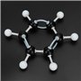 Hztyyier 267Pcs Modele Moleculaire, Kit Molécules Chimie Organique et Inorganique Ensemble Kit de Structure Atome Lien Modèle Dé