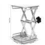 Support 150 * 150 * 250mm d'ascenseur de Ciseaux de Table de Support de Laboratoire de Plate-Forme de Laboratoire d'acier Inoxyd