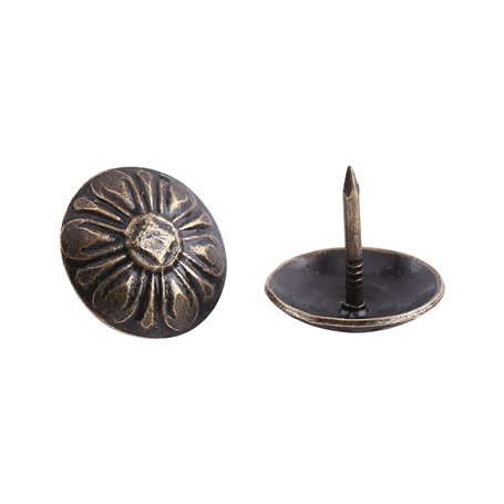 Décoratif Clou， Rembourrage élégant Vintage Clous En Métal Tags Meuble Canapé Chaussure Porte Décoratif Clou(Daisy Nail 10 * 14m