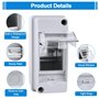 Coffret Electrique Etanche Exterieur 2 Modules Coffret Etanche Boitier Etanche Electrique Boîte à Fusibles Exterieur Boîtier Ele