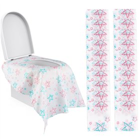 20 Pièces Protege Toilette Protege Cuvette WC Jetable Protection Toilettes Jetables Protege WC Jetable pour Enfants et Adultes p