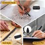 LDERFIV Stylo Multifonction 12 en 1 - Cadeau Homme pour Fête des Pères, Anniversaire - Gadget Insolite Utile pour Papa