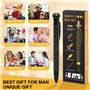 LDERFIV Stylo Multifonction 12 en 1 - Cadeau Homme pour Fête des Pères, Anniversaire - Gadget Insolite Utile pour Papa