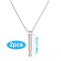 V2 Lot de 2 chaînes respiratoires en acier inoxydable pour sevrage du tabagisme Sans fumée Chaîne respiratoire pour arrêter de f