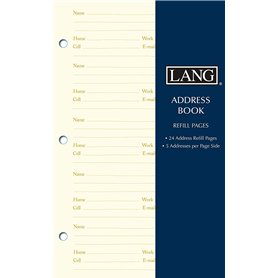 Lang Carnet d'adresses recharge pages (0113100)