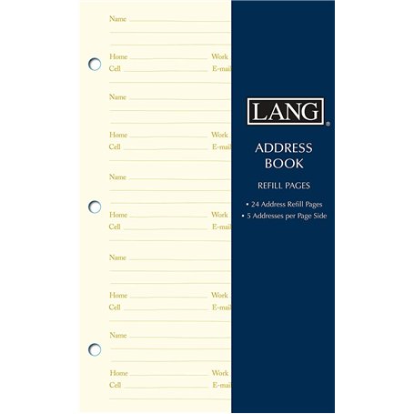 Lang Carnet d'adresses recharge pages (0113100)