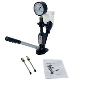 Cozyel Pompe à Tarer Les Injecteurs 600 Bar Testeur d‘injecteur de buse Diesel avec Manomètre
