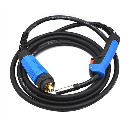 RIVERWELD Torche de soudure MIG/MAG 15AK/MB15 180A Refroidi Air - Câble 16mm² 3M - 002.0449 Connecteur Euro Complet avec Assembl