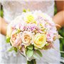 Lot de 200 épingles à perles artificielles - Tête droite - Blanches - Pour mariage - Avec tête perlée - Grandes épingles rondes 