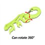 Clip de Support de Tuyau de Plongée sous-Marine Double BCD Support de Tuyau avec Clip Boucle Crochet(J