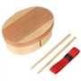 TOPINCN Box Lunch Containers Élégant Boîte À Japonaise Traditionnelle avec des Baguettes en Bois-Sushi