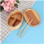 TOPINCN Box Lunch Containers Élégant Boîte À Japonaise Traditionnelle avec des Baguettes en Bois-Sushi