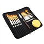 Peinture Acrylique Art Pinceaux Ensemble pour Gouache d'Aquarelle avec Boule d'éponge17Pcs Pinceau Peinture Acrylique Painting T