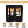 Peinture Acrylique Art Pinceaux Ensemble pour Gouache d'Aquarelle avec Boule d'éponge17Pcs Pinceau Peinture Acrylique Painting T