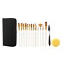 Peinture Acrylique Art Pinceaux Ensemble pour Gouache d'Aquarelle avec Boule d'éponge17Pcs Pinceau Peinture Acrylique Painting T