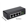 injecteur d'alimentation PoE DC 12V-48V Adaptateur Ethernet PoE IEEE 10/100 M