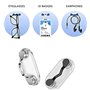 Kuaikely 2 Pièces Porte-lunettes Magnétiques en Acier Inoxydable, Pince à Lunettes Magnétique, Pince de Ligne de Casque, Convien