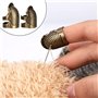 4 Pièces Protège-Doigts de Couture à Coudre,Dés À Coudre Pour Bout De Doigts Dés à Coudre Métal Tailleur Protecteur de Doigt de 
