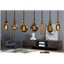 Hsthe Sea Suspension de lampe avec anneau à vis, douille E27 avec câble de douille Douille de lampe rétro vintage en aluminium, 
