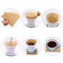 CENPEK Lot de 200 filtres à café, 101 cônes en papier pour cafetière/goutteur à café (1 à 2 tasses)