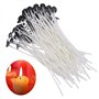 Mèches de Bougie, 20 Pièces Mèches de Bougie Naturelles, Mèches de Coton Naturel pour la Fabrication de Bougies DIY (10cm)