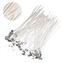Mèches de Bougie, 20 Pièces Mèches de Bougie Naturelles, Mèches de Coton Naturel pour la Fabrication de Bougies DIY (10cm)