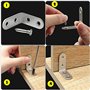 20 Pcs Équerre de Fixation 90 Degrés à Angle Droit