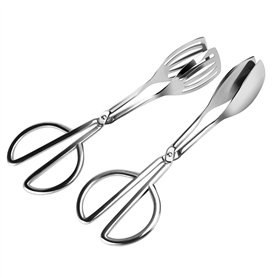 Oumuik Lot de 2 pinces de service en acier inoxydable