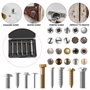 Lot de 6 extracteur de vis pour enlever les vis endommagées et usées dans une boîte en plastique pratique - Fabriqué en HSS