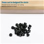 Cache-écrous M5 pour clé de 8 Anthracite 30 pcs capuchons de protection pour vis Cache-vis noir en plastique