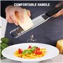 Diboniur Râpe Fromage, Zesteur pour Agrumes Parmesan Gingembre Chocolat, Râpe Alimentaire en Acier Inoxydable, avec Couvercle de