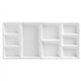 ATWORTH 9-Well News Ceramic Rectangle Artist Palette de Peinture pour Aquarelle Gouache Acrylique Peinture à l'huile