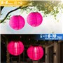 NAVESO 2 Pièce 20cm Lampion Solaire Exterieur, Lampion Exterieur Solaire, Lanternes Solaires LED Extérieures, Lanterne de Jardin