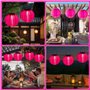 NAVESO 2 Pièce 20cm Lampion Solaire Exterieur, Lampion Exterieur Solaire, Lanternes Solaires LED Extérieures, Lanterne de Jardin