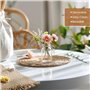 Otauoaea Lot de 15 Mini Vases en Verre, 130ML Petits Vase à Fleurs Vases Décoratifs avec Ficelle - Mini Vase en Verre pour Décor