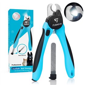iToleeve Coupe Ongles pour Chiens avec Lumière LED