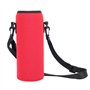MOUMOUTEN Porte Bouteille Bandouliere, Sac Porte Bouteille Isotherme Couvercle Isolé pour Bouteille d'eau 1L, Pochette Transport