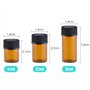 Fenteer 100pcs Flacons d'huiles essentielles Bouteilles Vides Porte-pilules Tablettes - 1 ml