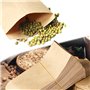 Rayong 100 PCS Enveloppe Vintage Kraft Petite Enveloppe Kraft Mini Cadeaux Enveloppes Marron Enveloppes kraft pour Bonbons Grain