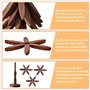 Dessous De Plat en Bois pour Plats Chauds, Lot De 3 Dessous De Verre en Forme d'arbre, Dessous De Verre Pliable en Bois, pour As